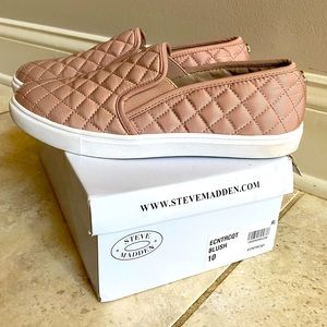 Steve Madden blush slip-on sneakers EUC size 10